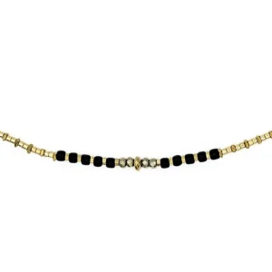 Têtes Blondes Les Bijoux<Collier et Bracelet 3 tours Andy Gold Noir,