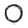 Têtes Blondes Les Bijoux<Collier et Bracelet 3 tours Love Gold Noir,