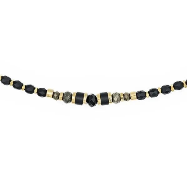 Têtes Blondes Les Bijoux<Collier et Bracelet 3 tours Zuri Noir Mat,