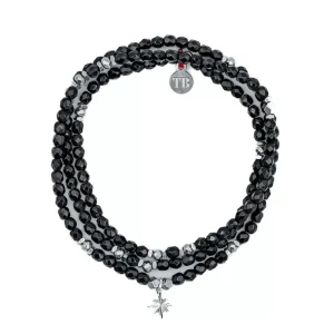 Têtes Blondes Les Bijoux<Collier et Bracelet 3 tours Starlight Silver Noir,