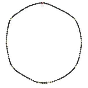 Têtes Blondes Les Bijoux<Collier et Bracelet 3 tours Zuri Noir Mat,