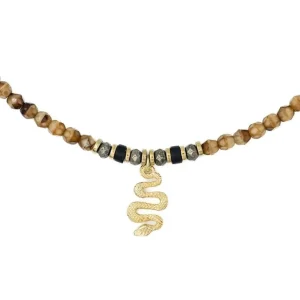 Têtes Blondes Les Bijoux<Collier ras du cou Kaa Caramel,