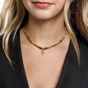 Têtes Blondes Les Bijoux<Collier ras du cou Kaa Caramel,