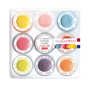 ScrapCooking Les Macarons | Les Cupcakes<9 Colorants artificiels en poudre,