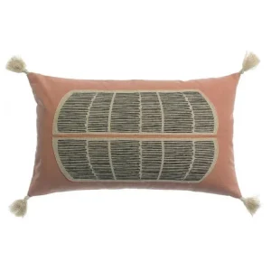 VIVARAISE Coussins Et Rideaux<Coussin brodé Yaël Bois de Rose,