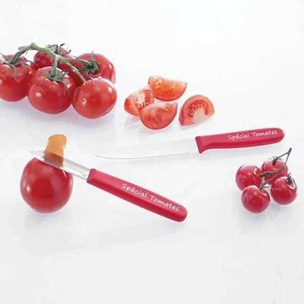 NOGENT Couteaux Professionnels<Couteau à tomate Rouge cranté, ***