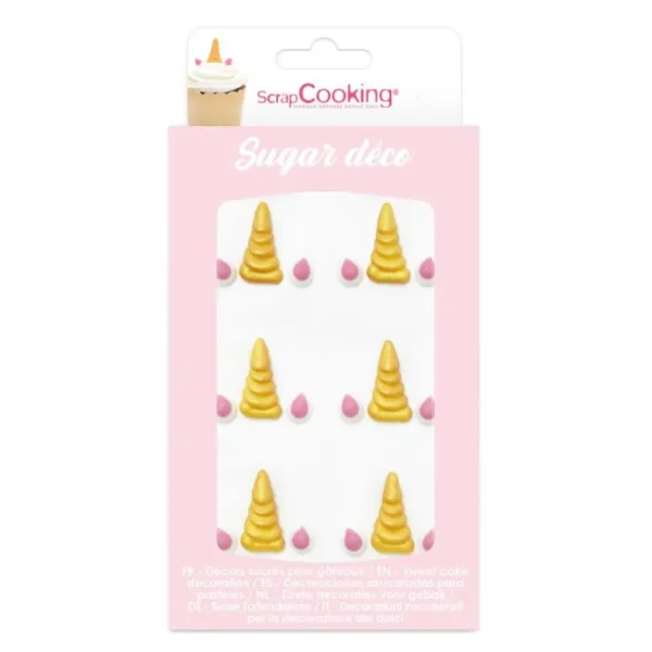 ScrapCooking Les Cupcakes<Décosucres Corne de Licorne,