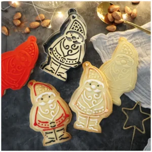 ScrapCooking Emporte-Pièce<Découpoir + embosseur bois Père Noël,