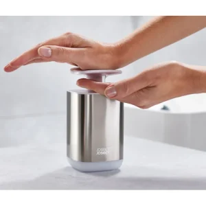 JOSEPH JOSEPH Coin Lavabo | Produits Malins<Distributeur de savon hygiénique Presto acier,