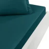 SENSEI Draps Plats Et Draps Housse<Drap Housse Soft Percale Petrol,