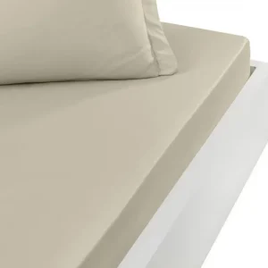 SENSEI Draps Plats Et Draps Housse<Drap Housse Soft Percale Ficelle,