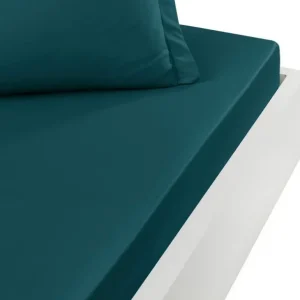 SENSEI Draps Plats Et Draps Housse<Drap Housse Soft Percale Petrol,