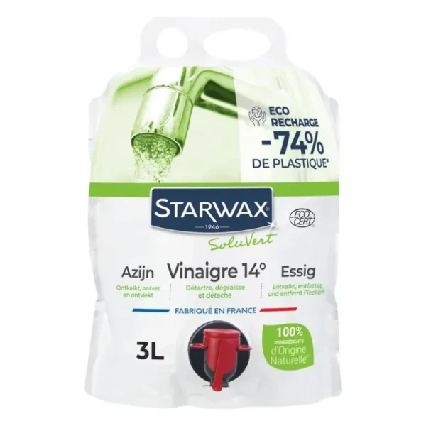 STARWAX Écologiques | Cuisine<Eco recharge Vinaigre 14° Soluvert,