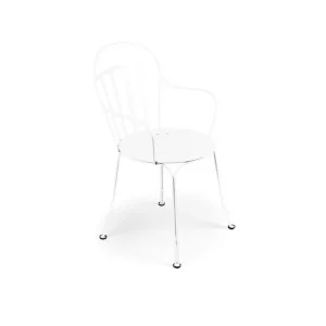 FERMOB Fauteuils, Chaises Et Bancs<Fauteuil Louvre blanc empilable,