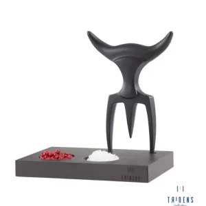 Tridens Couteaux Professionnels<Fourchette à découper avec socle Onyx,