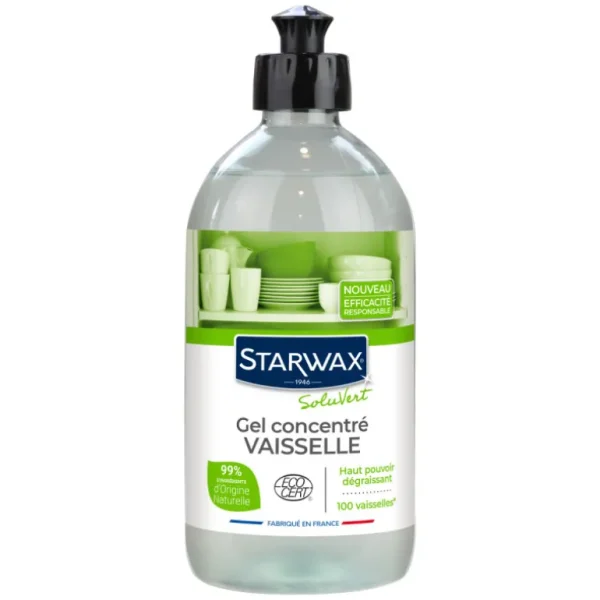 STARWAX Cuisine | Écologiques<Gel vaisselle concentré Soluvert 500 ml,