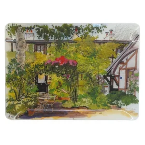 GIEN FRANCE Les Plateaux<Grand plateau acrylique Paris Giverny, Faïencerie de Gien