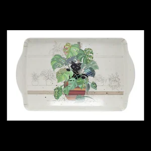 Kiub Les Plateaux<Grand plateau en mélamine Bug Art Chaton Monstera,