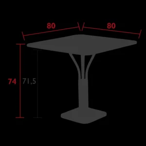 FERMOB Tables De Jardin<Guéridon 80 x 80 cm Luxembourg ,