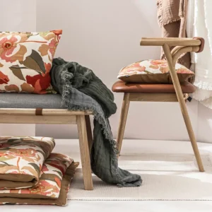 HAOMY TEXTILE Coussins Et Rideaux<Housse de Coussin Ibiza Olive, Haomy