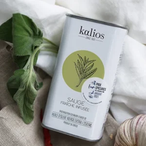 Kalios Huile & Vinaigre<Huile d'Olive Infusée à la Sauge,