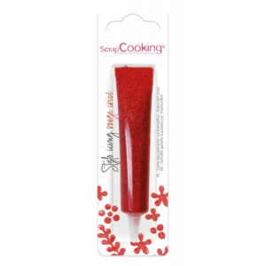 ScrapCooking Les Cupcakes<Icing Stylo Rouge Irisé,