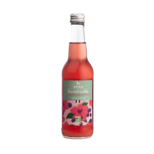 Atika Les Autres Boissons<Kombucha Hibiscus Myrtille Bio 33cl,