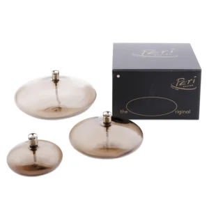 Peri Living Bougies Décoratives<Lampe à huile Galet Laiton Champagne,