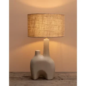 Chehoma Lampes Et Suspensions<Lampe céramique Kharaï et abat-jour jute,