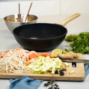 COOKUT Woks | Sauteuses Anti-Adhérentes<L'Incroyable Wok Graphite,