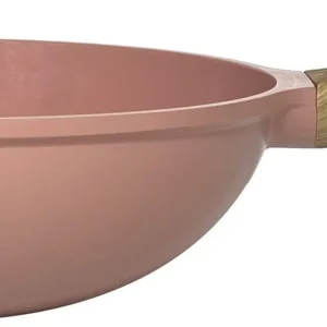 COOKUT Woks | Sauteuses Anti-Adhérentes<L'Incroyable Wok Rose Guimauve,