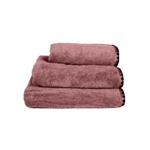 HAOMY TEXTILE Serviettes<Linge de toilette Issey Bois de rose, Haomy