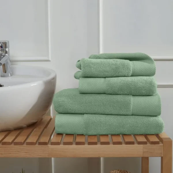 SENSEI Serviettes | Draps De Douche<Linge de toilette Sauge Sensoft,