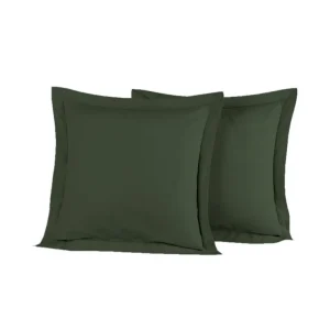 SENSEI Housses De Couette, Parures<Lot de 2 taies d'oreiller Soft Percale Eucalyptus,