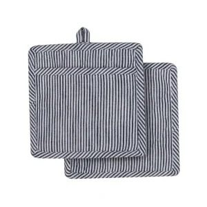 Ladelle Gants Et Maniques<2 maniques de cuisine Lina Stripe Navy,