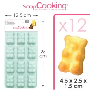 ScrapCooking Moules Souples<Moule silicone Ourson chocolats/bonbons,