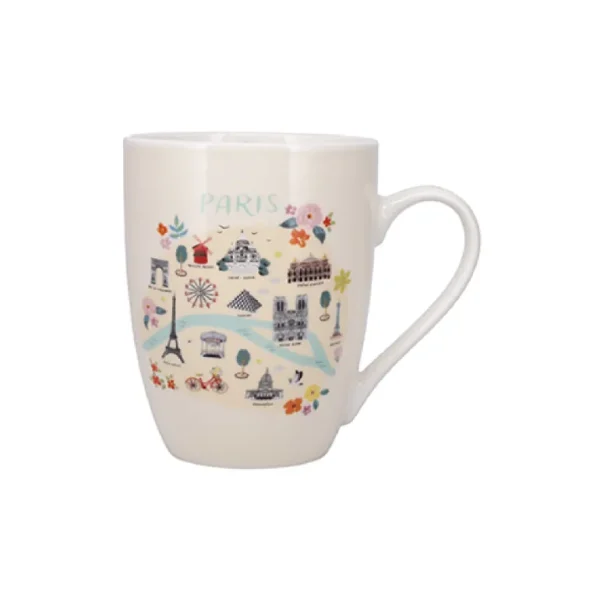 Kiub Bols, Mugs Et Tasses<Mug 34cl Paris Je T'adore Plans,