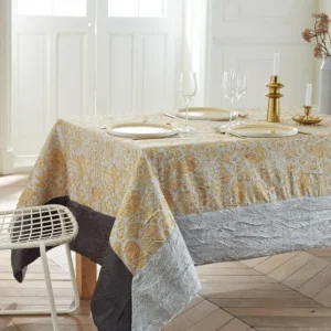 José Houel Nappes<Nappe Taffetas Froissé Cashemire Gris,