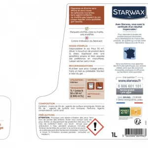 STARWAX Sols<Nettoyant concentré parquet & sols stratifiés,