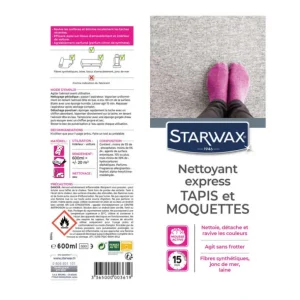 STARWAX Sols<Nettoyant express pour tapis et moquettes,