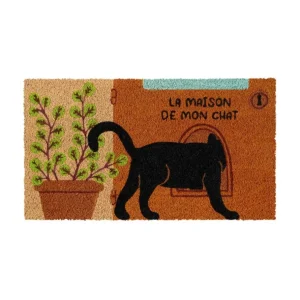 DERRIERE LA PORTE Paillassons<Paillasson coco/pvc La maison de mon chat, Derrière la porte