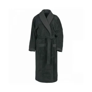 SENSEI Peignoirs<Peignoir de bain mixte col châle Anthracite Sensoft,