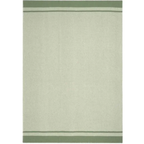 Biederlack Plaids Et Couvre-Lits<Plaid en laine recyclée Stripe Green,