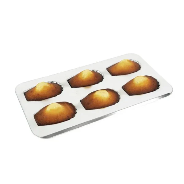 GOBEL Moules À Pâtisserie<Plaque 6 madeleines gourmandes en fer blanc,