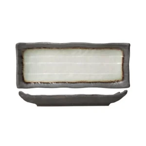 Cosy & Trendy Les Plats De Service<Plat rectangulaire en porcelaine 11 x 28 cm Stone,