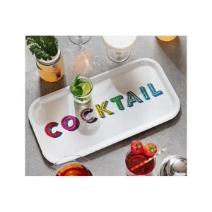 Jamida Les Plateaux<Plateau apéritif rectangulaire "Cocktail" multicolore,