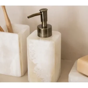 Andrea House Coin Lavabo | Coin Douche Et Bain<Pompe à savon Marbre Blanc,