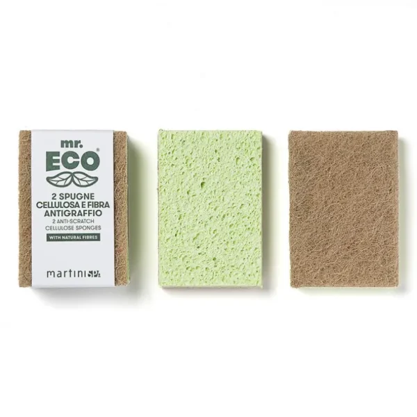 Martini SPA Brosserie | Produits Malins<2 éponges en cellulose anti-rayures mr.ECO,