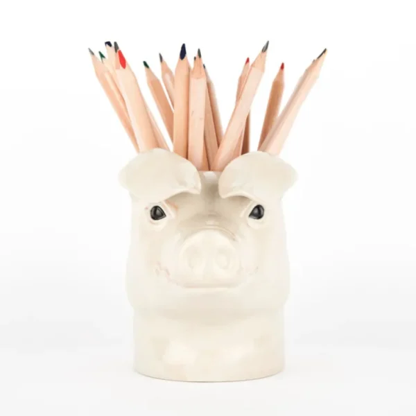 Quail Ceramics UK Vases | Objets Insolites<Pot à crayon Cochon,