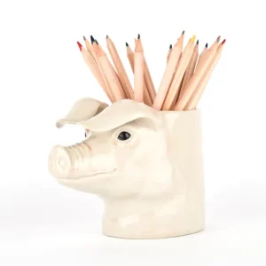 Quail Ceramics UK Vases | Objets Insolites<Pot à crayon Cochon,